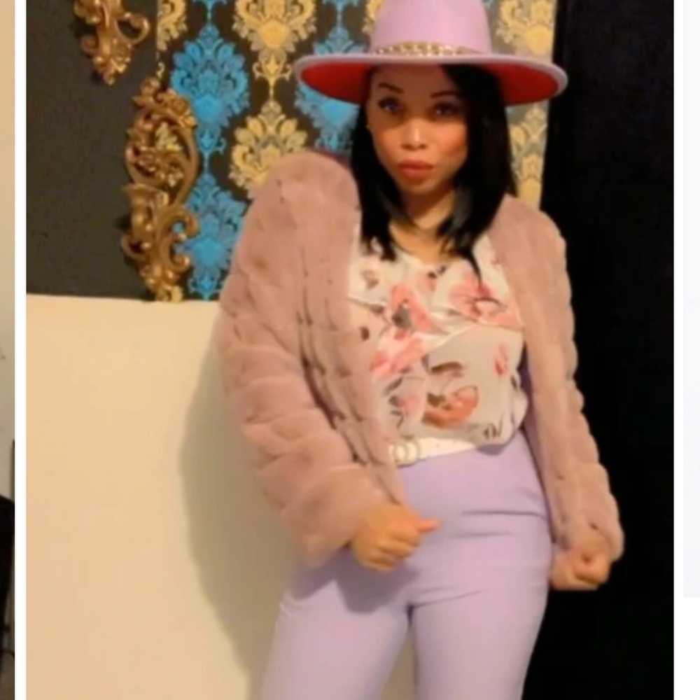 Pink Faux Fur Jacket